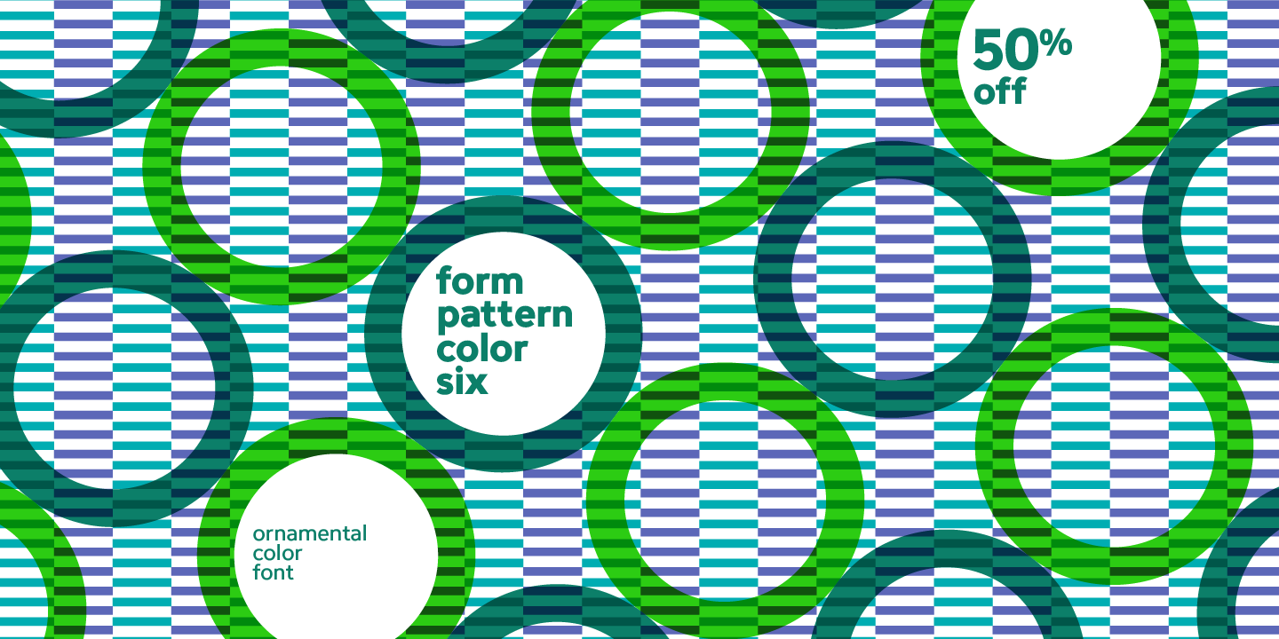 フォント FormPattern Color Six